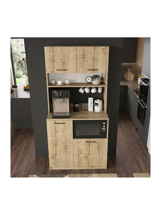 Tuco 2 Подов Кухненски Шкаф Sapphire Oak 90x40x180см