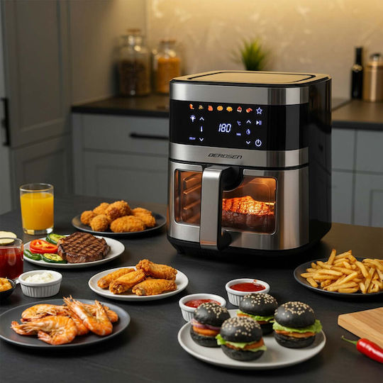 Berdsen Air Fryer 4lt Ασημί BD-656