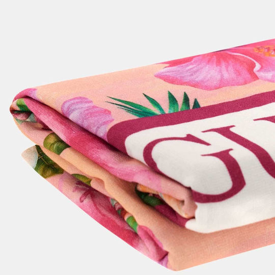 Guess Beach Towel Pink