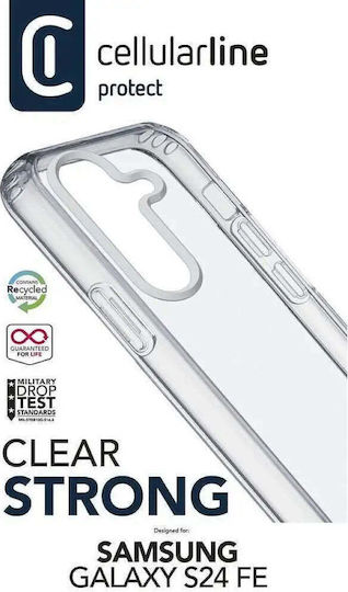 Cellularline Прозрачен Здрав Калъф Samsung Galaxy S24 Fe