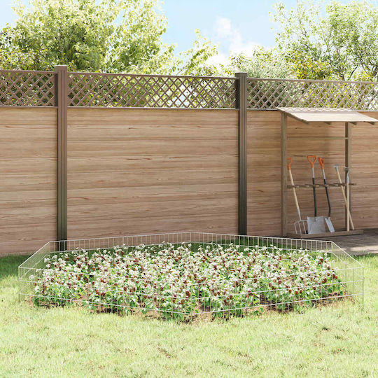 vidaXL Stahl Draht Für Gartenzaun 75x30x30cm 24Stücke Silber