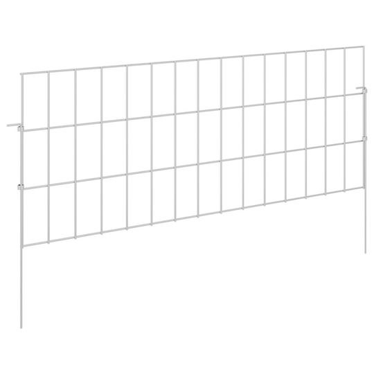 vidaXL Stahl Draht Für Gartenzaun 75x30x30cm 24Stücke Silber