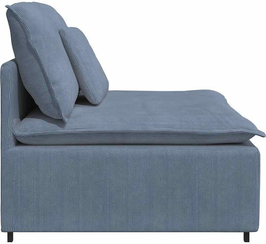 Двуместен Диван Кадифен Син 100x100x64см
