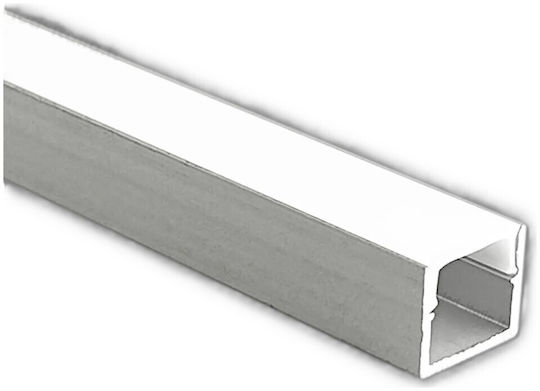 Προφίλ Αλουμινίου Led Ταινίες Οπάλ Κάλυμμα 2m V-tac 12x10mm 24298vt