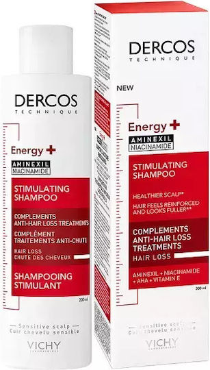 Vichy Dercos Energy+ Σαμπουάν κατά της Τριχόπτωσης για Όλους τους Τύπους Μαλλιών 200ml