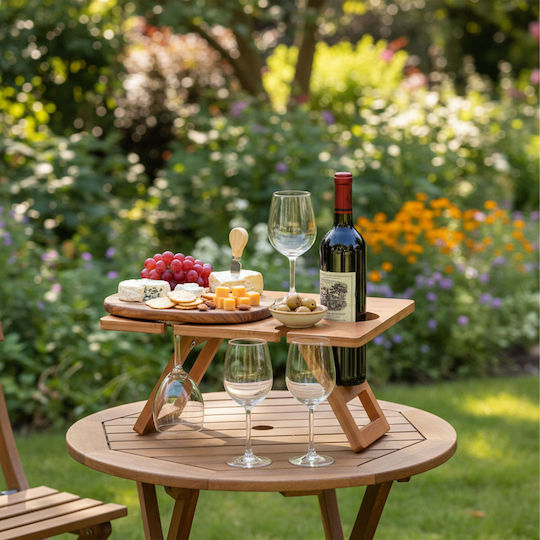 Relaxdays Bamboo Serving Tray 20x30x40cm