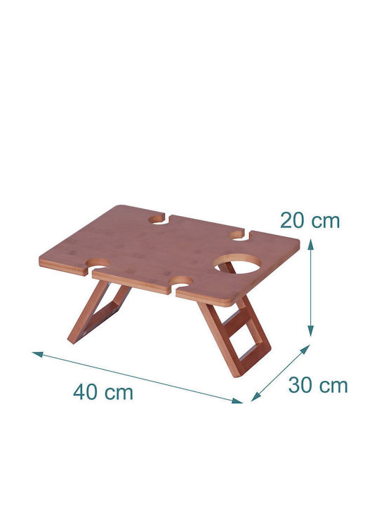 Relaxdays Bamboo Δίσκος Σερβιρίσματος 20x30x40cm