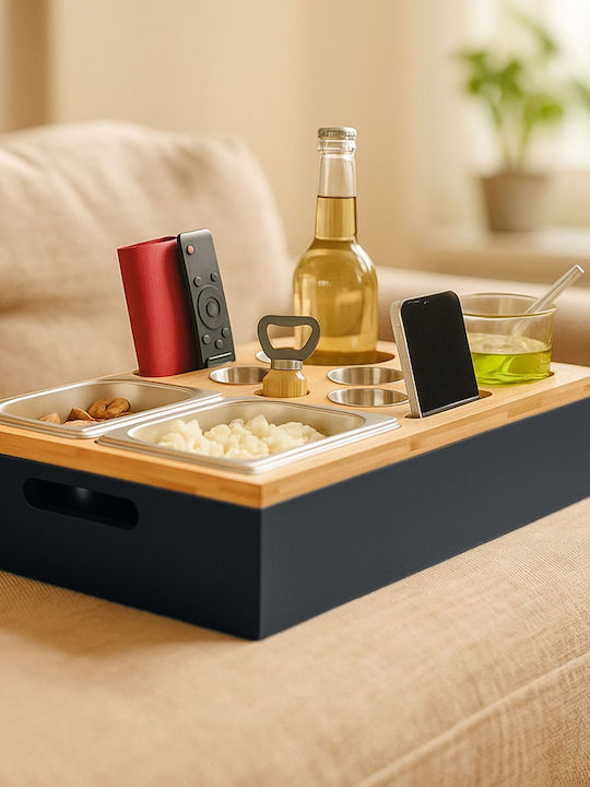 Relaxdays Bamboo Δίσκος Σερβιρίσματος 40x26cm