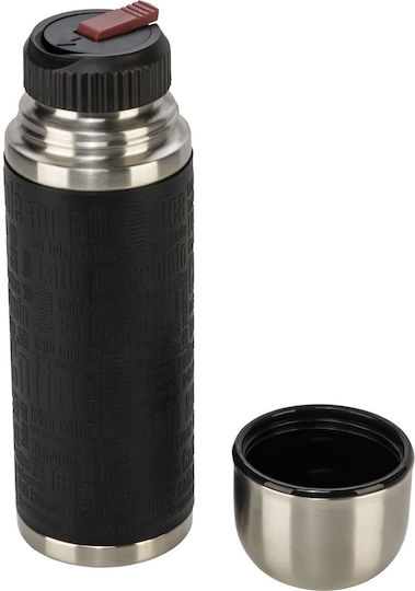 Emsa Senator Sleeve Μπουκάλι Θερμός Ανοξείδωτο / Πλαστικό 500ml Μαύρη