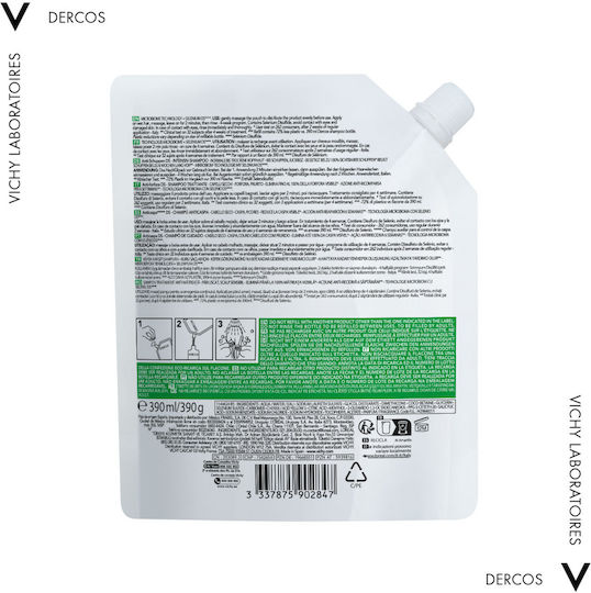 Vichy Dercos Anti-dandruff Ds Refill Σαμπουάν Kατά της Πιτυρίδας & της Ξηροδερμίας για Ξηρά Μαλλιά Μαλλιά 390ml