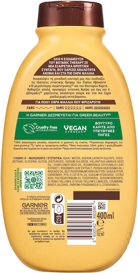 Garnier Botanic Therapy Avocado Oil and Shea Σαμπουάν Αναδόμησης/Θρέψης για Φριζαρισμένα Μαλλιά 400ml