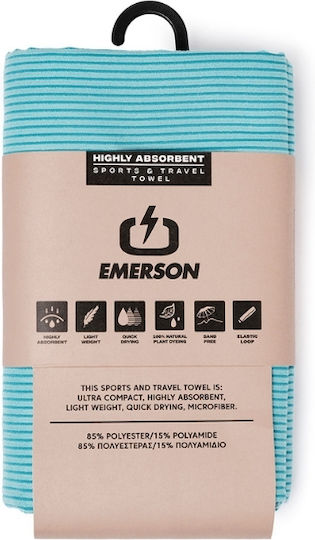 Emerson Microfiber Body Towel Light Blue 160x80cm