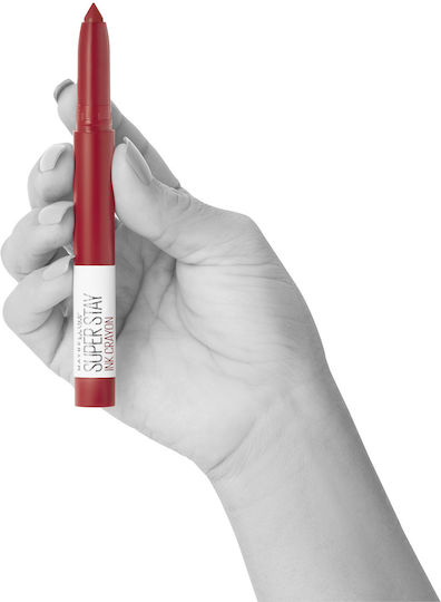 Maybelline Superstay Ink Crayon Long Lasting Pencil Lipstick Matte 45 Hustle in Heels 1.5gr