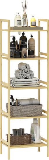 HomCom Regal Badewannenregal Hölzernes 43.5x31.5x142cm