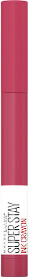 Maybelline Superstay Ink Crayon Long Lasting Pencil Lipstick Matte 80 Run The World 1.5gr