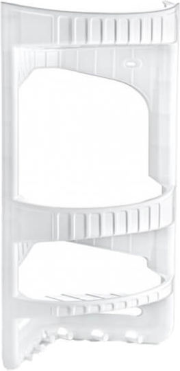 Katex Ecke An der Wand montiert Badezimmerregal Kunststoff 28x17.5x45cm