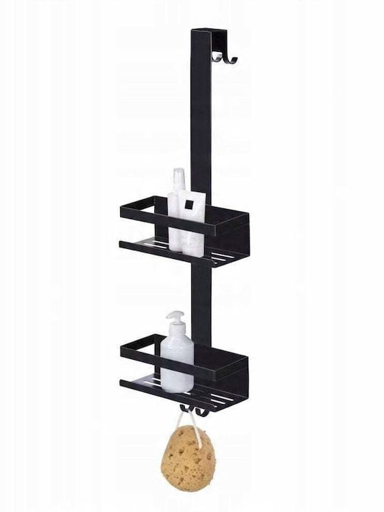 Wenko Wall Mounted Bathroom Shelf Metallic Gray