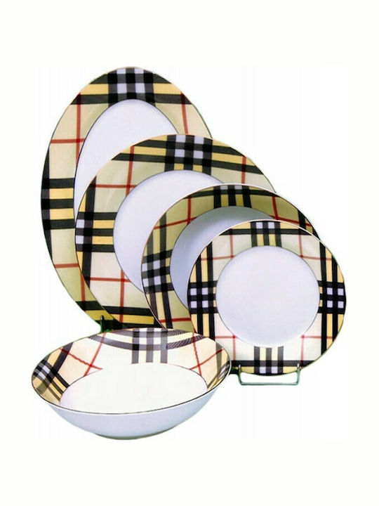Burberry Beige Porcelain Dinnerware Set 20pcs