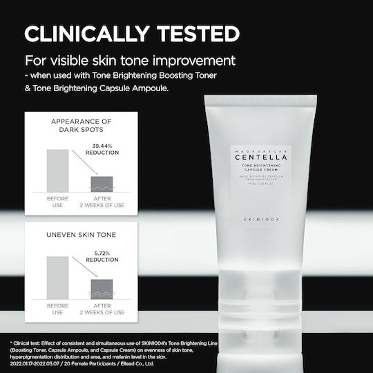 Skin1004 Madagascar Face Cream for Moisturizing & Brightening with Centella Asiatica 75ml