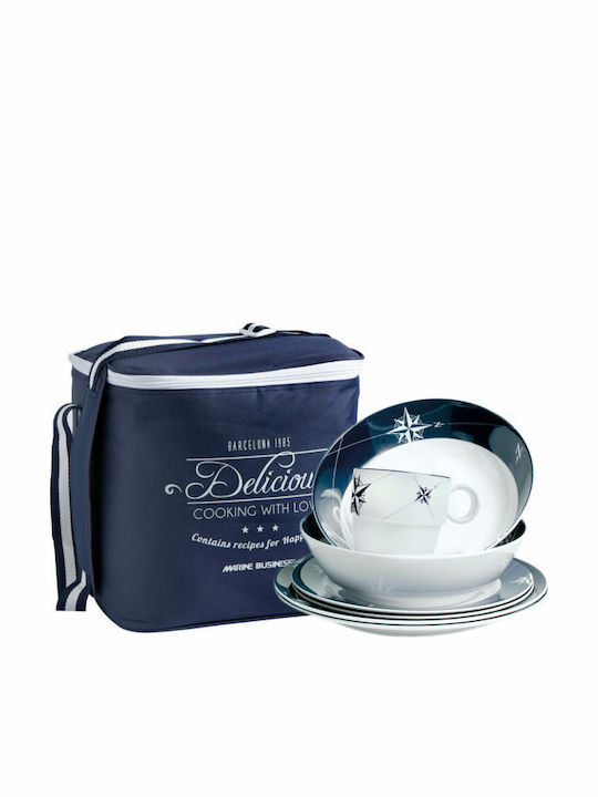 Marine Business Blue Porcelain Dinnerware Set 24pcs