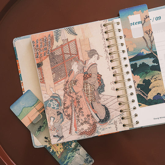 Grupo Erik Weekly Academic Agenda 2026/27 Idole Hokusai Spiral 16.5x20cm