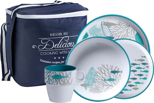 Marine Business Multicolour Porcelain Dinnerware Set 24pcs