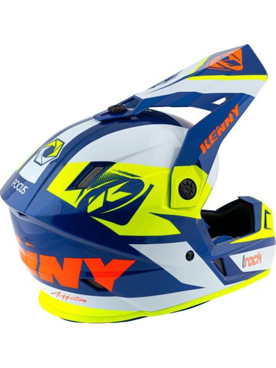 Kenny MX Track Navy/Neon Yellow Κράνος Μηχανής Motocross ECE 22.05 1235gr