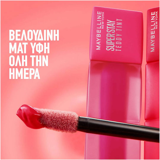 Maybelline Super Stay Teddy Tint Lang anhaltend Flüssig Lippenstift Matt 35 July Forever 5ml
