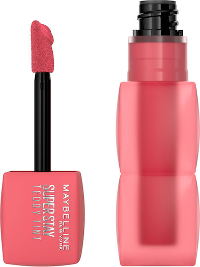 Maybelline Super Stay Teddy Tint Lang anhaltend Flüssig Lippenstift Matt 40 Petalcore 5ml