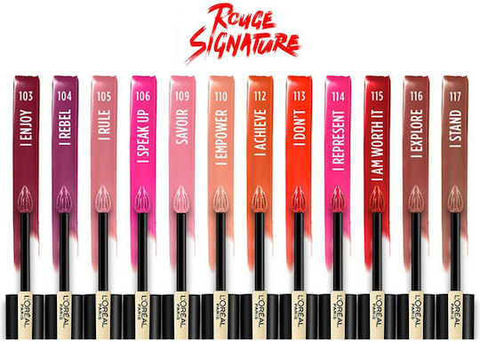 L'Oreal Paris Rouge Signature Long Lasting Liquid Lipstick Matte 103 I Enjoy 7ml