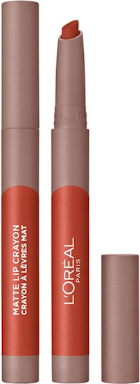 L'Oreal Paris Matte Lip Crayon Pencil Lipstick Matte 110 Caramel 1.3gr