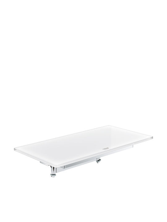 Grohe Plus Wall Mounted Bathroom Shelf Glass with 1 Shelf 22x11x5cm