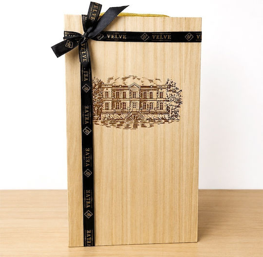 Cutie Premium Din Lemn Pentru 2 Sticle De Vin Gravata Manor Wine Estate 35x19x10 Cm