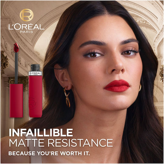 L'Oreal Paris Matte Resistance Дълготраен Течен Червило Мат 115 Snooze Your Alarm