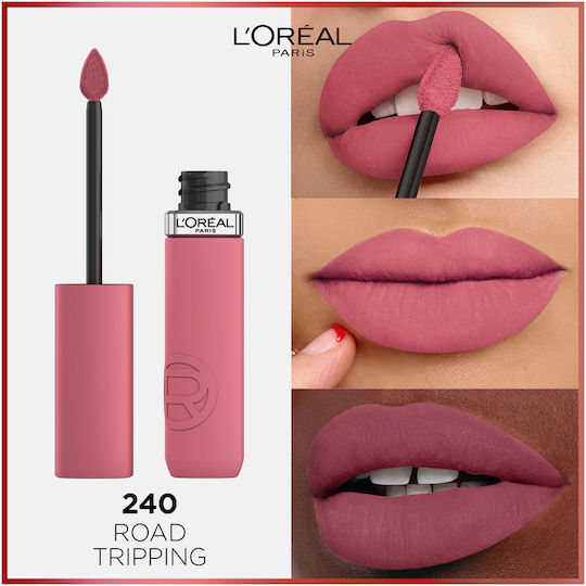 L'Oreal Paris Infaillible Matte Resistance Υγρό Κραγιόν Matte 240 Road Tripping