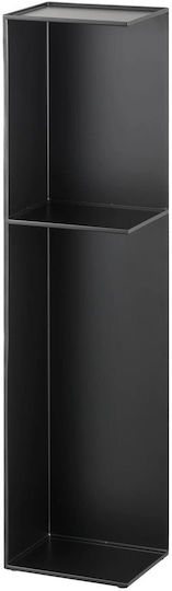 Yamazaki Επιδαπέδια Ραφιέρα Μπάνιου Μεταλλική 17x13x70cm Μαύρη