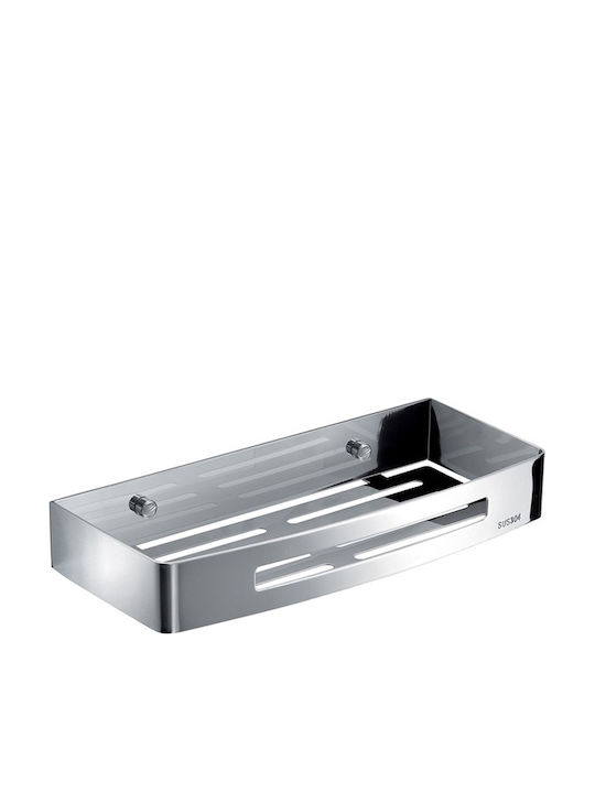 Gedy 241713 An der Wand montiert Badezimmerregal Metallisch 30x12.8x4.5cm Silber