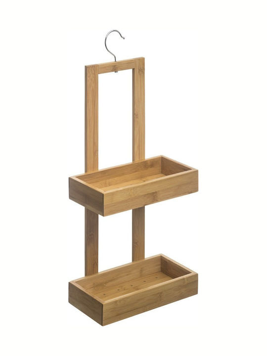 Επιτοίχια Ραφιέρα Μπάνιου Bamboo 26x14x61cm