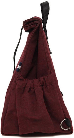The Lunch Bags Σχολικό Ισοθερμικό Τσαντάκι Φαγητού Χειρός 5lt Μπορντό 26x19x28cm