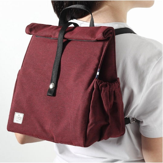 The Lunch Bags Σχολικό Ισοθερμικό Τσαντάκι Φαγητού Χειρός 5lt Μπορντό 26x19x28cm