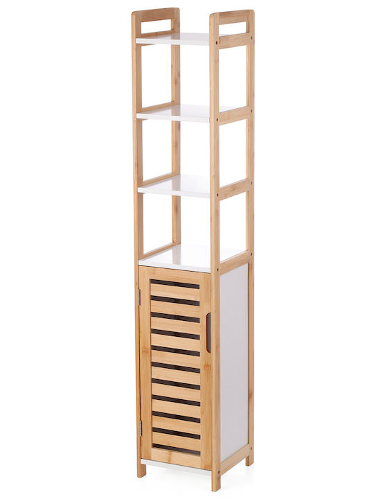 Viosarp Επιδαπέδια Ραφιέρα Μπάνιου Ξύλινη 23x23x119cm
