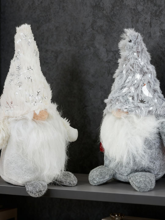 Pitic Scandinav De Crăciun 24 Cm Elf Textil Decorativ Cu Barbă