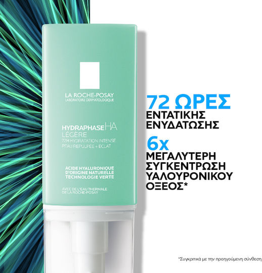 La Roche Posay Hydraphase HA Intense Light 72ωρη Κρέμα Προσώπου για Ενυδάτωση & Λάμψη με Υαλουρονικό Οξύ 50ml