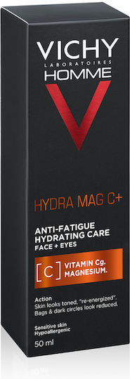 Vichy Homme Hydra Mag C+ Gel Hidratant pentru Bărbați cu Vitamina C 24h pentru Față 50ml