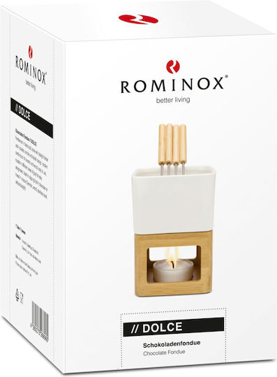 Rominox Schiuvă pentru Fondue cu Lumină de Ceai Ceramică pentru 11 Persoane 11x15cm