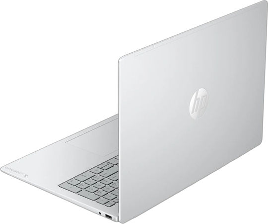 HP OmniBook 3 17-dp0001nv 17,3" Vollständige HD Ryzen 7-160/16GB/512GB SSD W11 Startseite Glacier Silber Internationales Englisch Tastatursprache