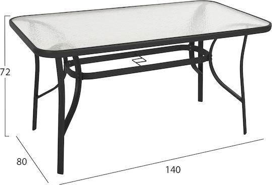 Garten- und Outdoor-Möbelsets Typsatz Speisesaal 5 Stück Schwarz Garten- und Outdoor-Möbelsets Typsatz Speisesaal 5 Stück Schwarz