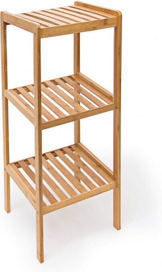 Relaxdays 10013496 Boden Badezimmerregal Bamboo mit 3 Regalböden 33x33x79cm Braun Relaxdays 10013496 Boden Badezimmerregal Bamboo mit 3 Regalböden 33x33x79cm Braun