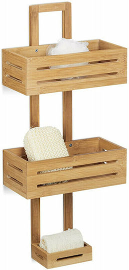 Relaxdays Επιτοίχια Ραφιέρα Μπάνιου Bamboo με 3 Ράφια 65x28x15.5cm Relaxdays Επιτοίχια Ραφιέρα Μπάνιου Bamboo με 3 Ράφια 65x28x15.5cm