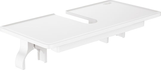 Grohe Wall Mounted Bathroom Shelf Plastic White